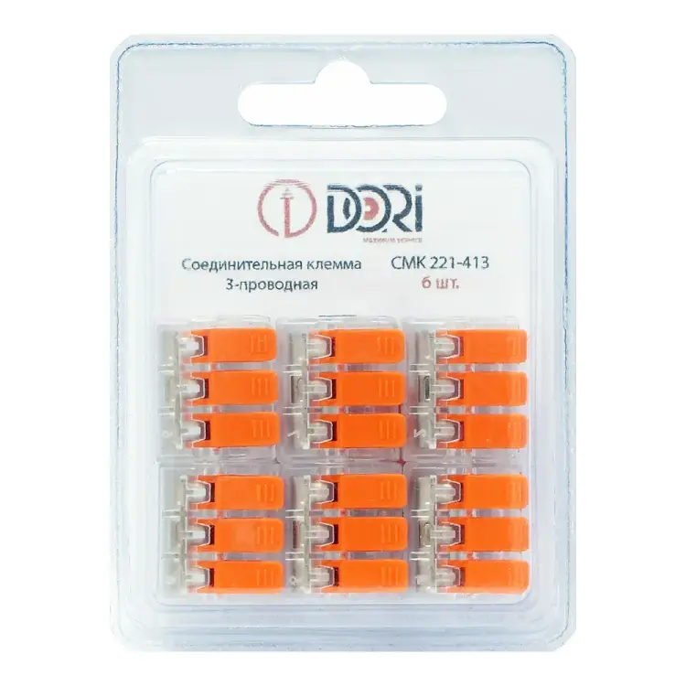 Трехпроводная соединительная клемма DORI СМК 221-413 46202