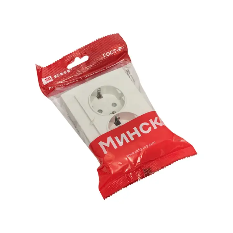 Двухместная розетка EKF Минск ERR16-128-100