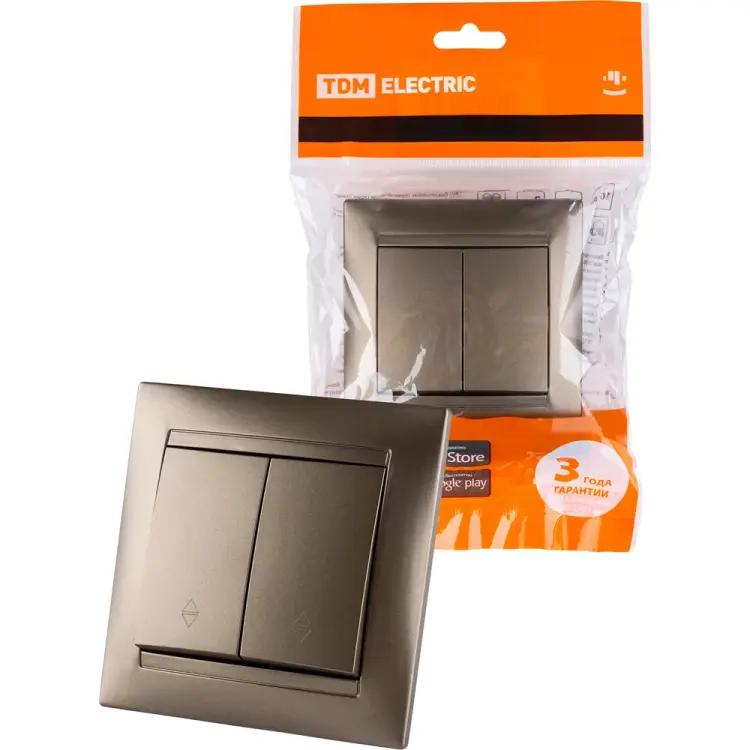 Выключатель TDM ELECTRIC Лама SQ1815-0707