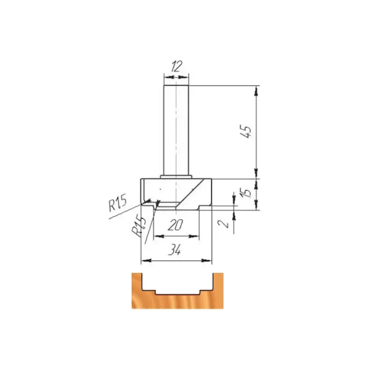 Фреза МебельДрев ФК 0033 4627198884340