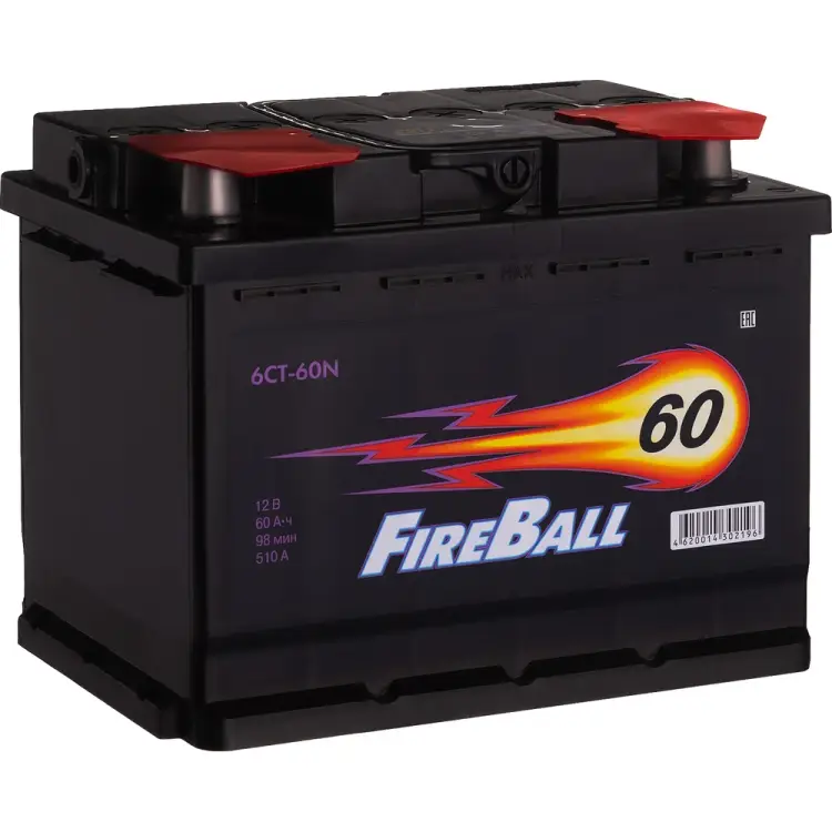 Аккумулятор FIRE BALL 6ст 60 N 510 А CCA 560107020