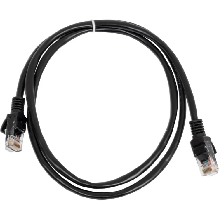 Литой многожильный патч-корд Cablexpert UTP PP12-1M/BK Литой многожильный патч-корд Cablexpert UTP PP12-1M/BK