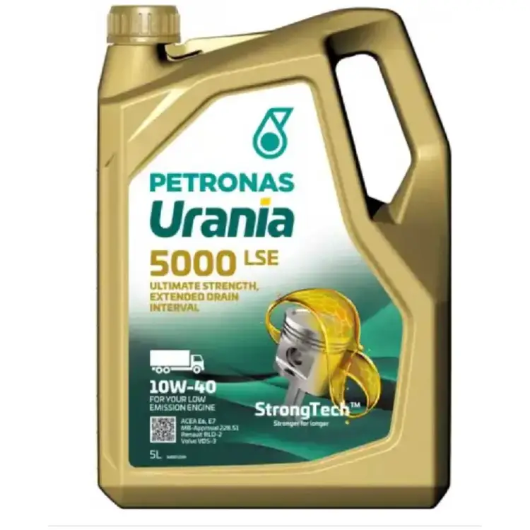 Синтетическое моторное масло Petronas URANIA 5000 LSE 10W-40, CI-4, API CI-4, ACEA E6, E7, JASO DH-2 71711MK2EU