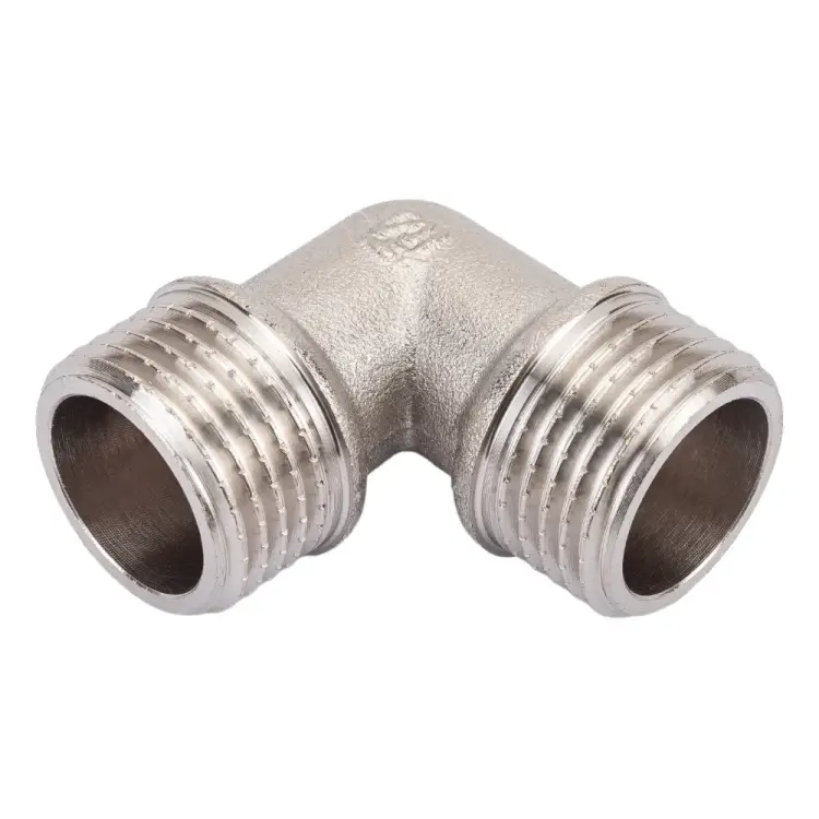 Латунный никелированный угольник STI D270-05010