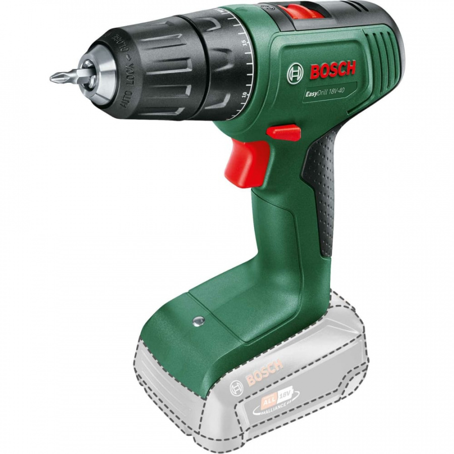 Аккумуляторная дрель-шуруповерт Bosch EasyDrill 18V-40 SOLO