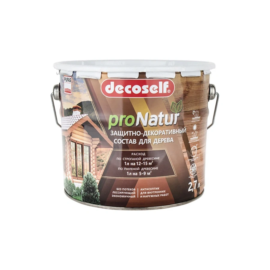 Лессирующий антисептик для дерева Pufas Decoself