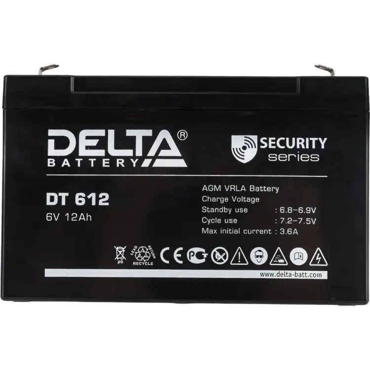Батарея аккумуляторная DELTA DT 612