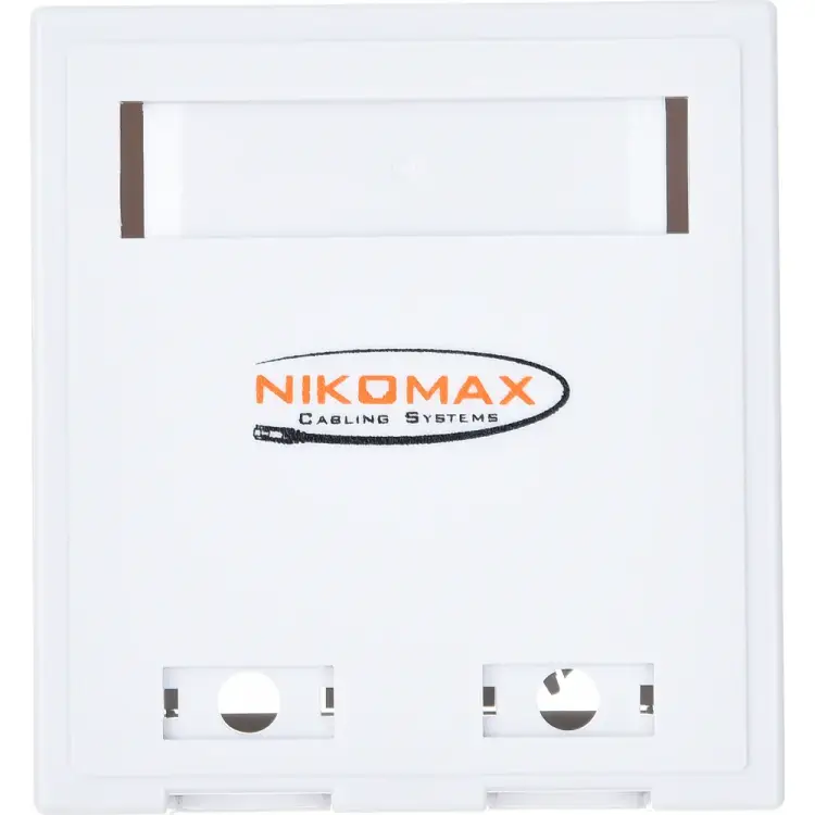 Настенная розетка NIKOMAX NMC-WO2UD2-FT-ST-WT