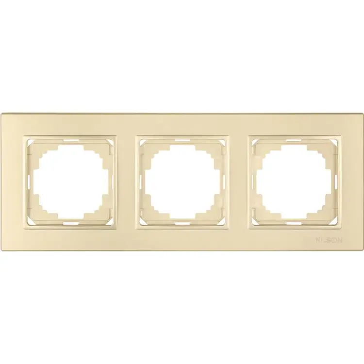 Трехместная рамка Nilson Alegra metallic 25150093