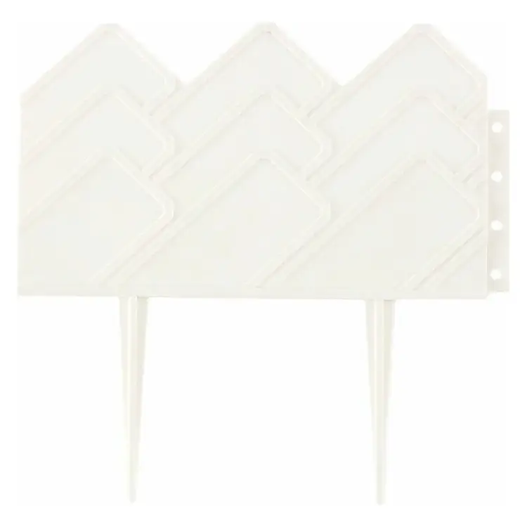 Садовый бордюр ПОЛИМЕРСАД Для клумб ПС-Б03-бел