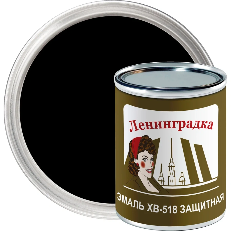 Эмаль ЛЕНИНГРАДКА ХВ-518 УТ000011961 Эмаль ЛЕНИНГРАДКА ХВ-518 УТ000011961