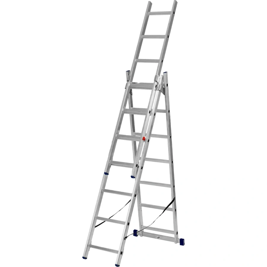 Трехсекционная алюминиевая лестница СИБРТЕХ 97817