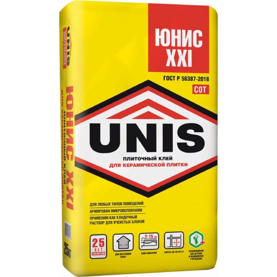 Плиточный клей UNIS Юнис-XXI