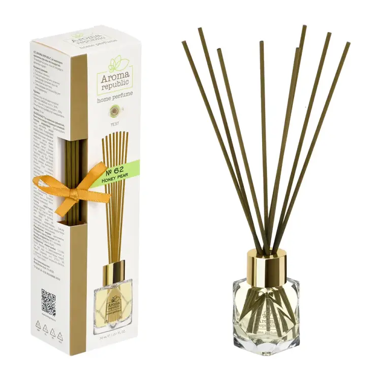 Ароматический диффузор Aroma republic №62 Honey pear в стеклянном флаконе