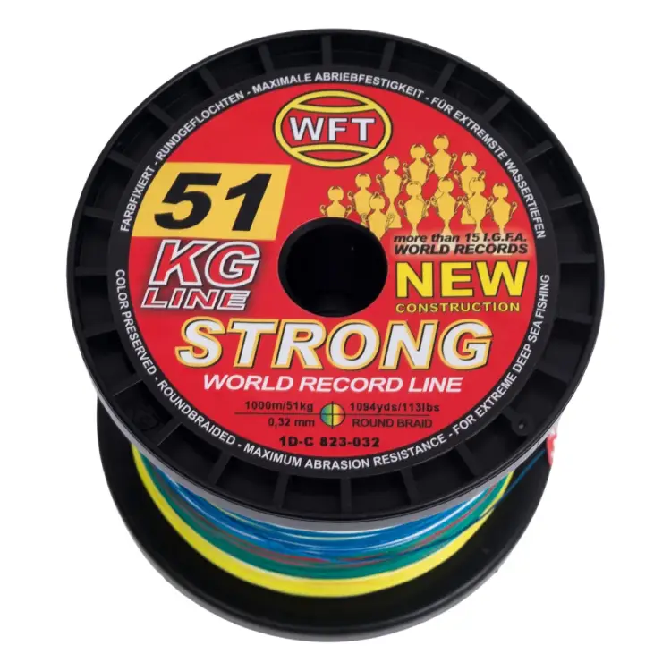 Плетеная леска WFT KG STRONG Multicolor 1D-C-823-032