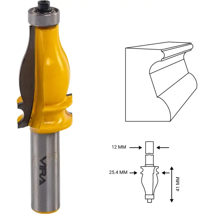 Кромочная фигурная фреза VIRA L553390