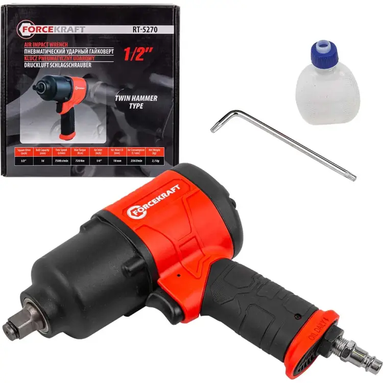 Ударный пневмогайковерт Forcekraft FK-RT-5270(25894) Ударный пневмогайковерт Forcekraft FK-RT-5270(25894)