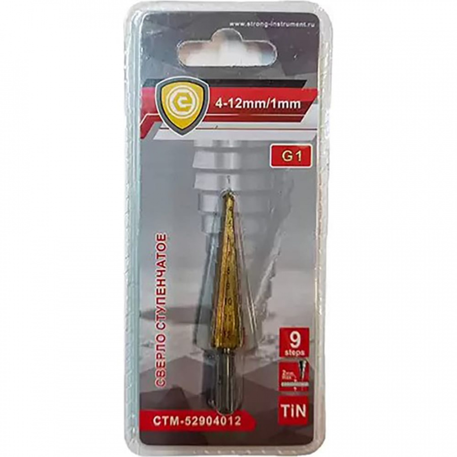 Ступенчатое сверло для цветных металлов Strong СТМ-52904012