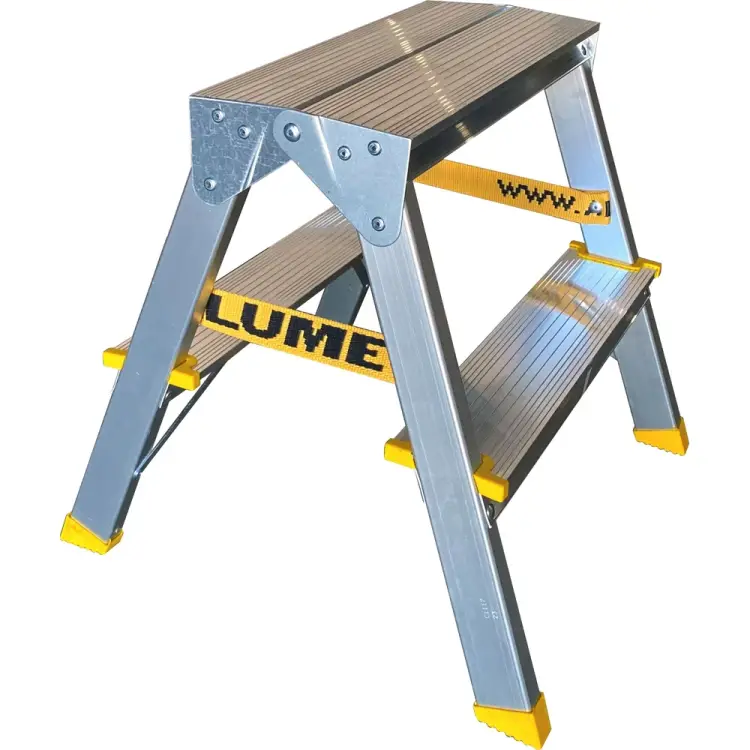 Двухсторонняя анодированная алюминиевая стремянка Алюмет APD9202 Двухсторонняя анодированная алюминиевая стремянка Алюмет APD9202