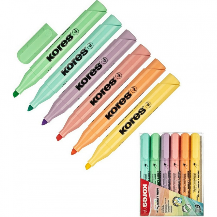 Маркер-выделитель текста Kores High Liner Plus