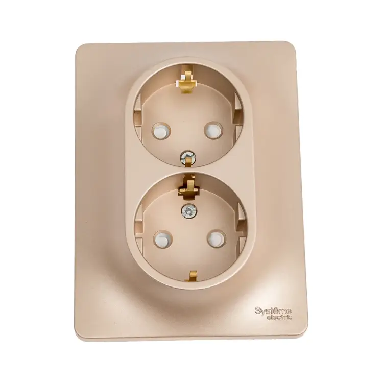 Двухместная розетка Systeme Electric GLOSSA GSL000426