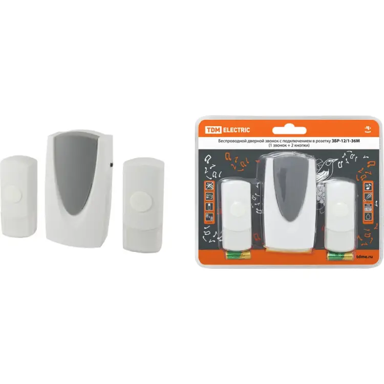 Беспроводной звонок TDM ELECTRIC ЗБР-12/1-36М SQ1901-0011