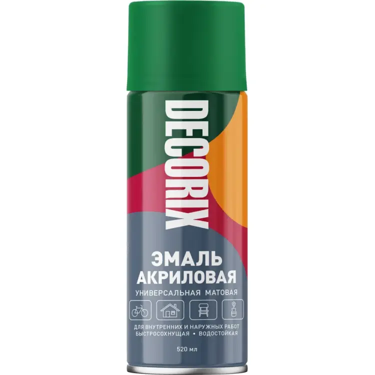 Универсальная аэрозольная акриловая эмаль Decorix 0101-35 DX Универсальная аэрозольная акриловая эмаль Decorix 0101-35 DX