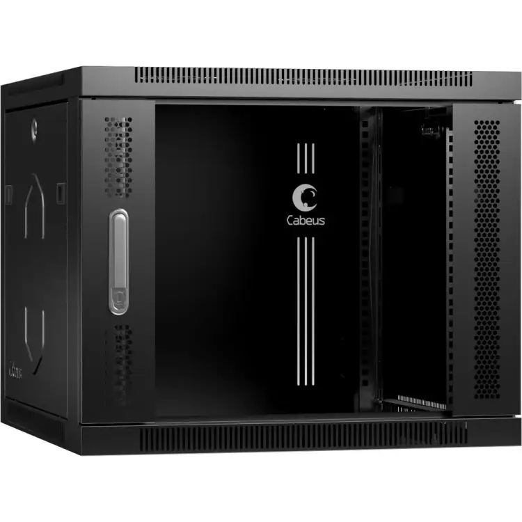 Телекоммуникационный настенный шкаф Cabeus SH-05F-9U60/45-BK Телекоммуникационный настенный шкаф Cabeus SH-05F-9U60/45-BK