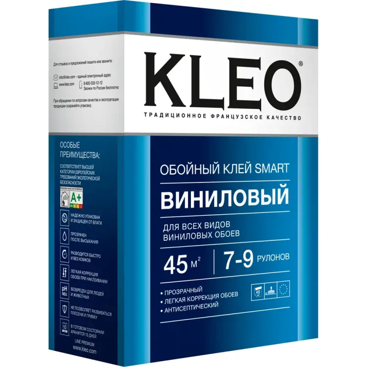 Сыпучий клей для виниловых обоев KLEO 021 SMART 7-9P Сыпучий клей для виниловых обоев KLEO 021 SMART 7-9P