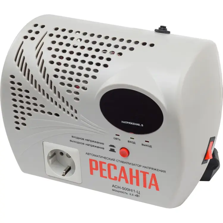 Стабилизатор напряжения Ресанта АСН 500 Н/1-Ц Стабилизатор напряжения Ресанта АСН 500 Н/1-Ц