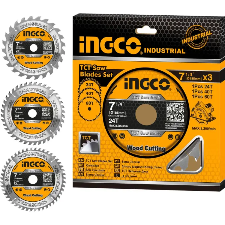 Набор пильных дисков по дереву INGCO TSB51852153