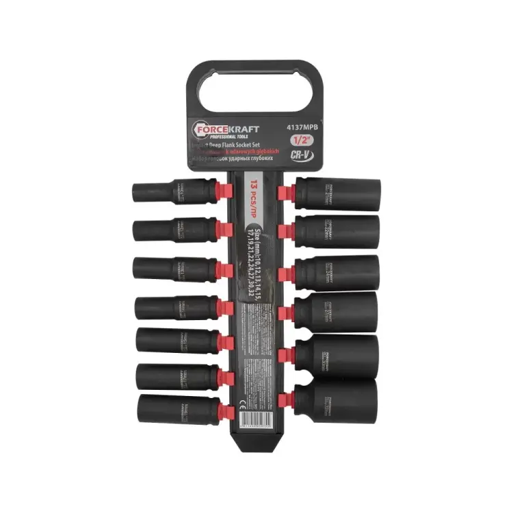 Набор головок ударных глубоких Forcekraft FK-4137MPB(52543)