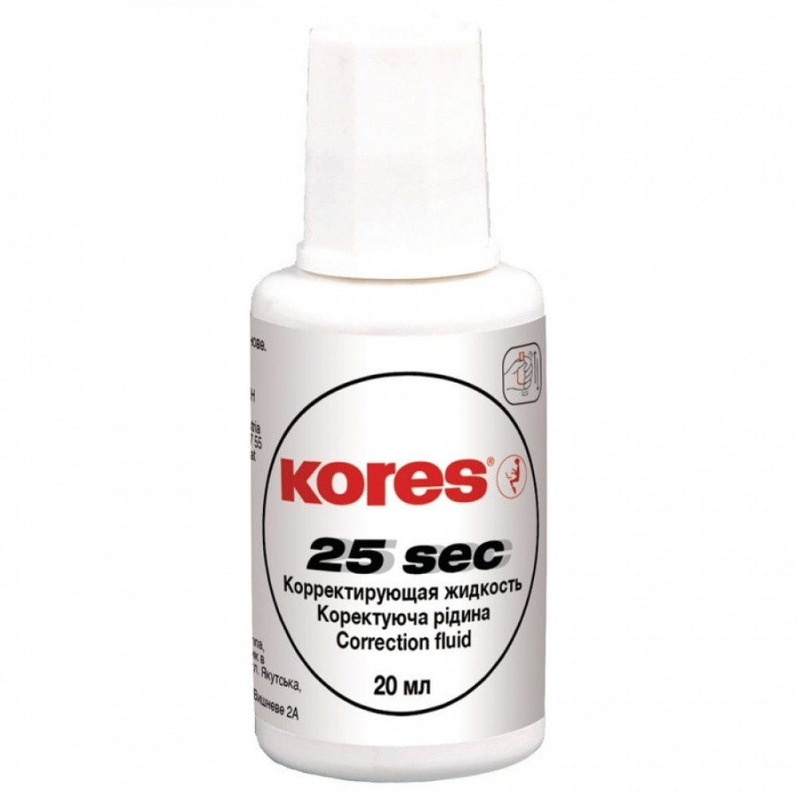 Корректирующая жидкость Kores WHITE