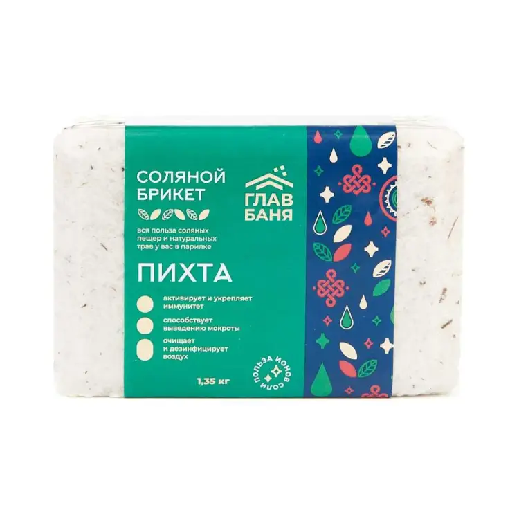 Соляной брикет для бани ГлавБаня Б510072 Соляной брикет для бани ГлавБаня Б510072