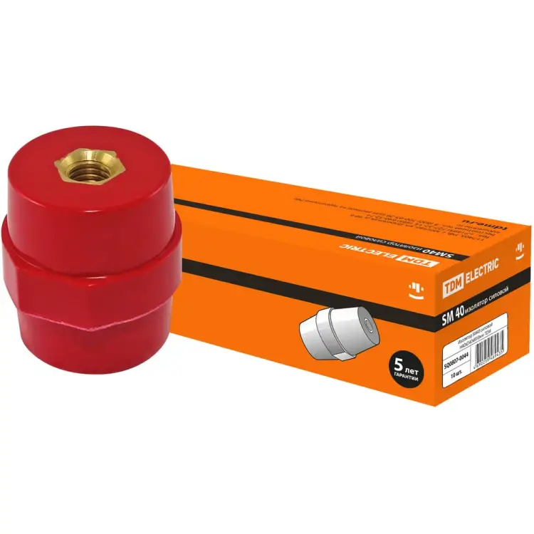 Изолятор TDM ELECTRIC SM40 силовой Н40хD40хМ10мм SQ0807-0044
