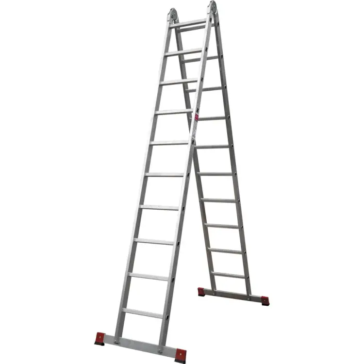 Шарнирная двухсекционная лестница Новая Высота 604410