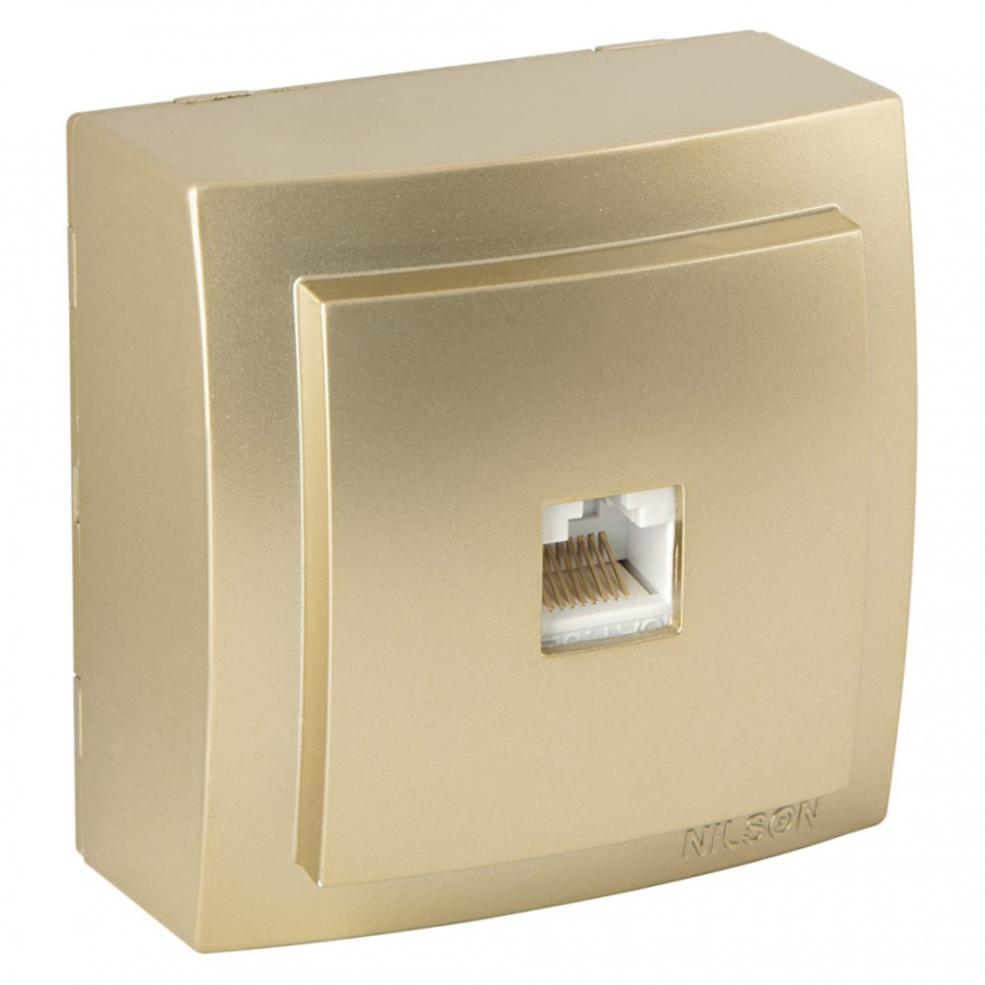 Розетка Nilson Themis metallic