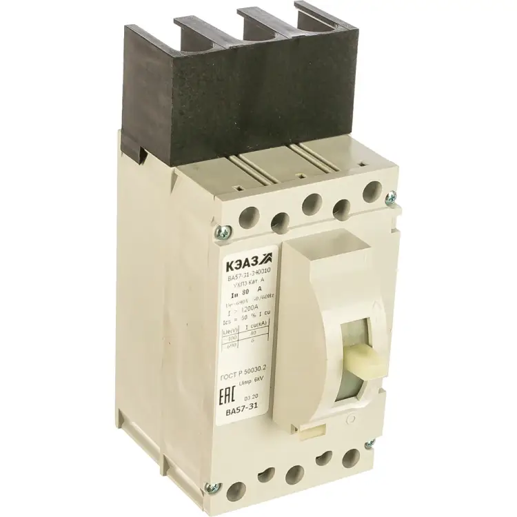 Автоматический выключатель КЭАЗ ВА57-31-340010-80А-1200-690AC-УХЛ3 108428