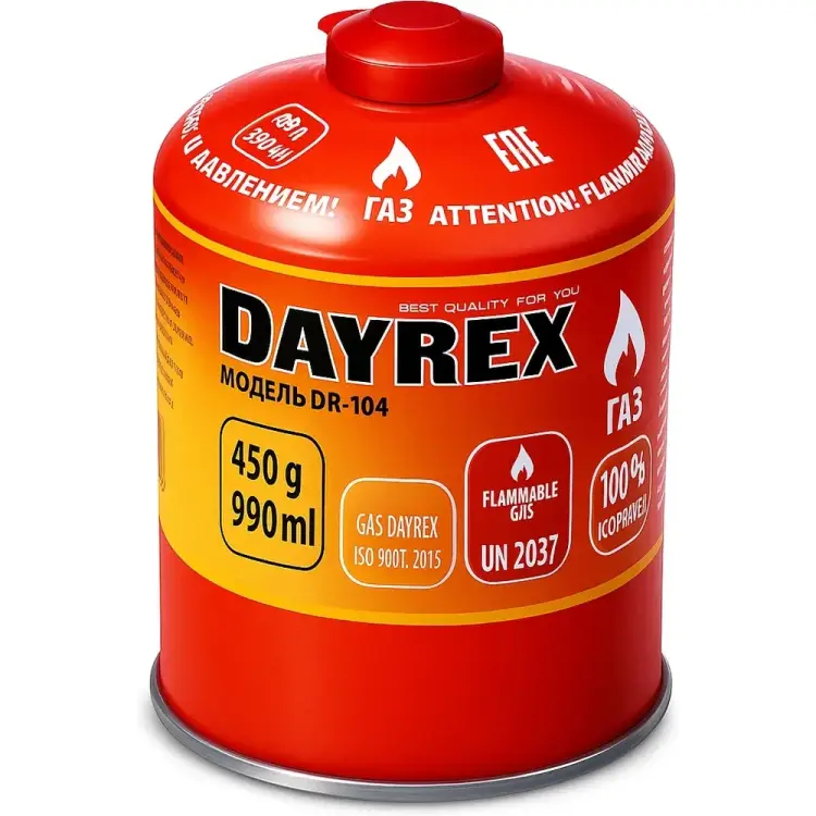 Резьбовой газовый баллон DAYREX 104 629936