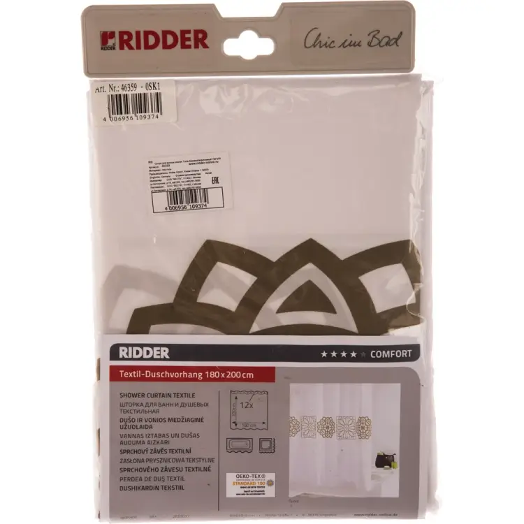 Штора для ванных комнат RIDDER Tunis 46359