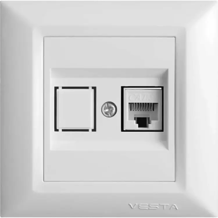Розетка для сетевого кабеля Vesta Electric Roma FRZCW010101BEL