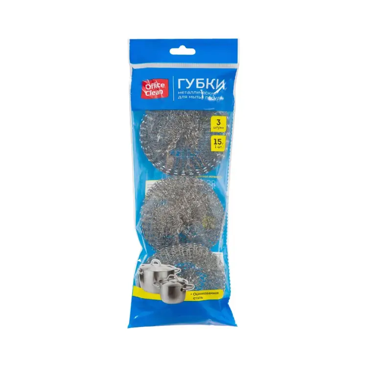 Металлические губки для посуды OfficeClean 248557/Н
