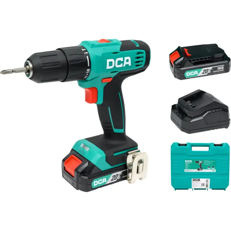 Аккумуляторная дрель шуруповерт DCA ADJZ2035i13 Аккумуляторная дрель шуруповерт DCA ADJZ2035i13