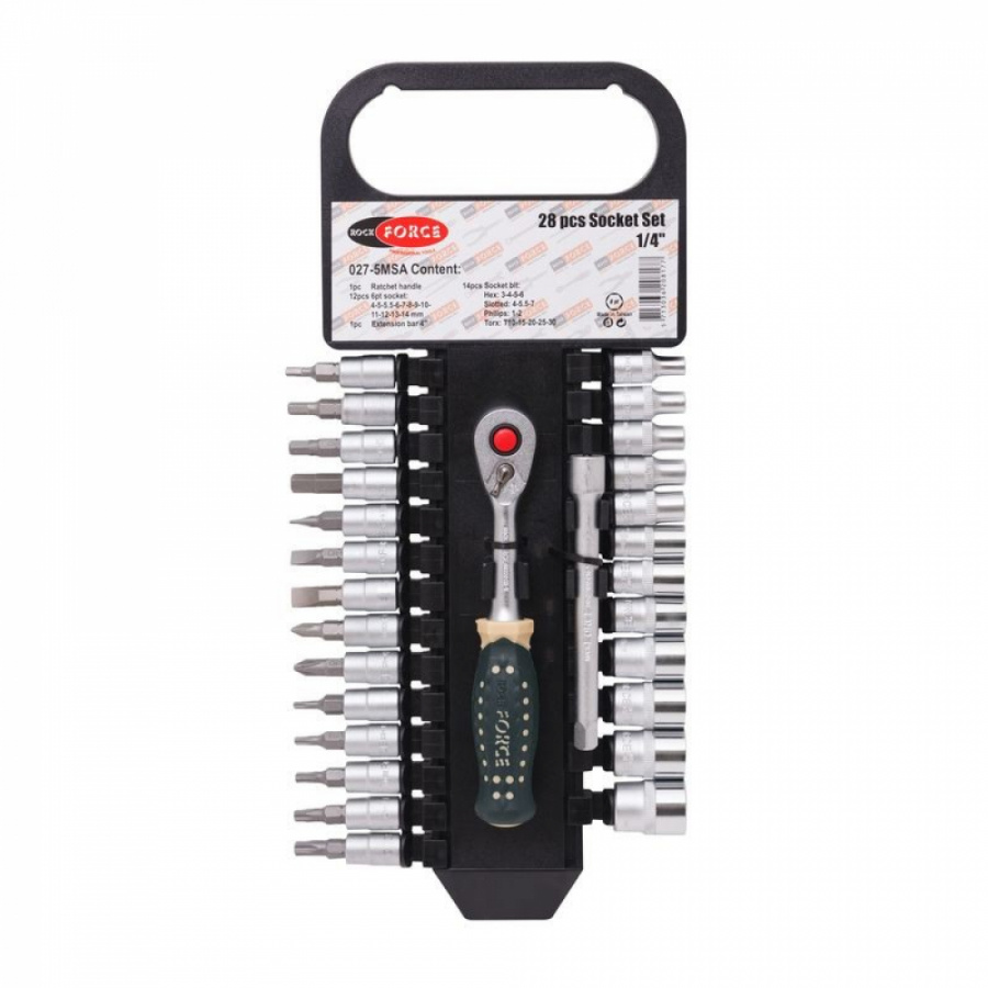 Набор торцевых головок и насадок Rockforce RF-027-5MSA