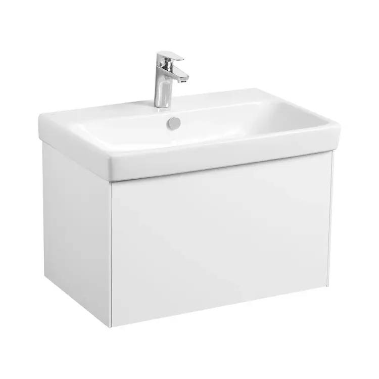 Тумба AQUATON Асти 70 белый матовый/белый глянец (БЕЗ УМЫВАЛЬНИКА Адриана-70) 00084843
