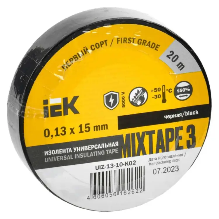 Изолента пвх IEK UIZ-13-10-K02