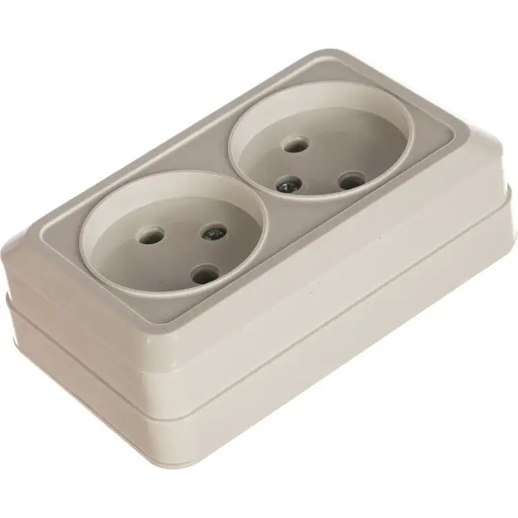 Двойная розетка EKF Рим ENR10-102-10