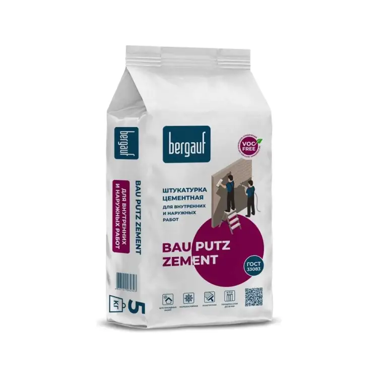 Цементная штукатурка Bergauf bau putz zement 28130 Цементная штукатурка Bergauf bau putz zement 28130