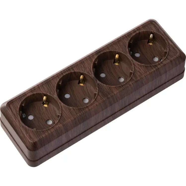 Четырехместная горизонтальная розетка TDM ELECTRIC Ладога SQ1801-0331