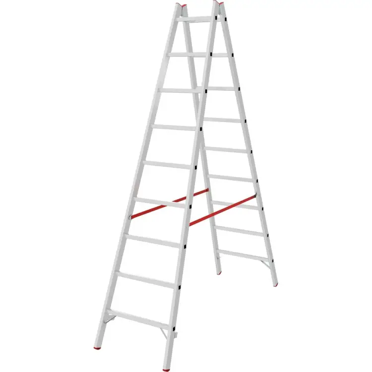 Индустриальная двухсторонняя алюминиевая стремянка Новая Высота NV5123 5123209 Индустриальная двухсторонняя алюминиевая стремянка Новая Высота NV5123 5123209